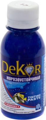 Колеровочная паста Dekor №17 (100г, синий)
