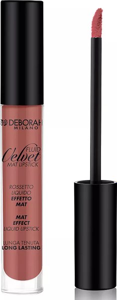 Жидкая помада для губ Deborah Milano Fluid Velvet Mat Lipstick матовая устойчивая тон 24 (8мл)