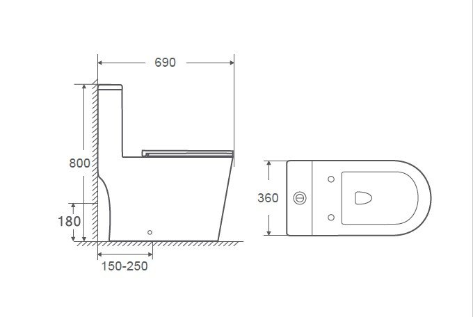 Унитаз напольный BelBagno BB673CP-MN-TOR/SC