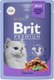 Влажный корм для кошек Brit Premium для взрослых кошек треска в желе / 5050178 (85г) - 