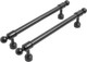 Ручка для мебели StahlBuro AP2306-128 (2шт, матовый черный) - 