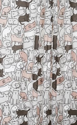 

Шторка-занавеска для ванны, Peva Cats FOR-PV09