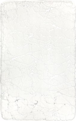 Коврик для ванной FORA Marble FOR-HAP-50-80-MBW (белый/серебристый) - 