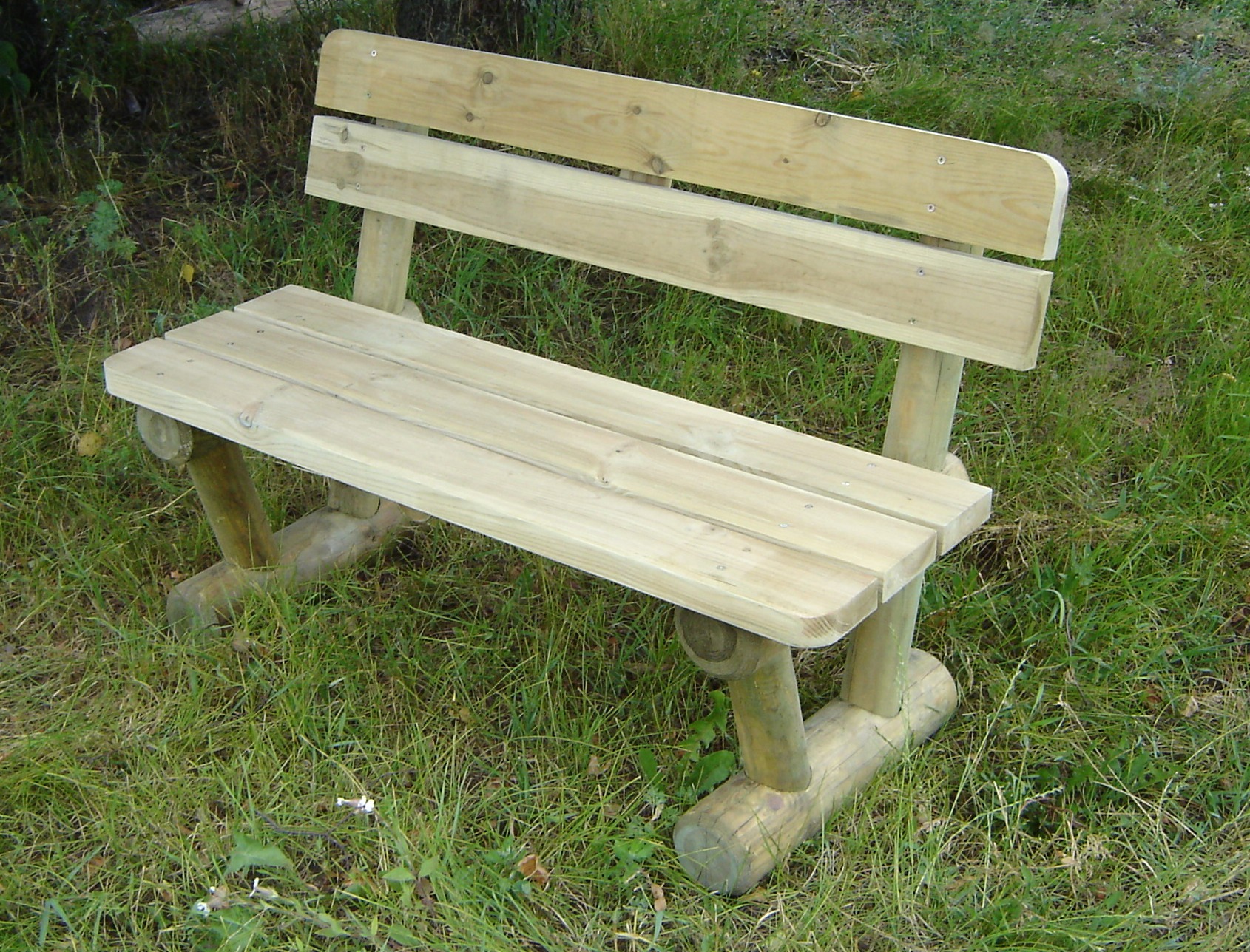 Скамья садовая Массив-Древ L120М 1200x600xН810 — фото 2