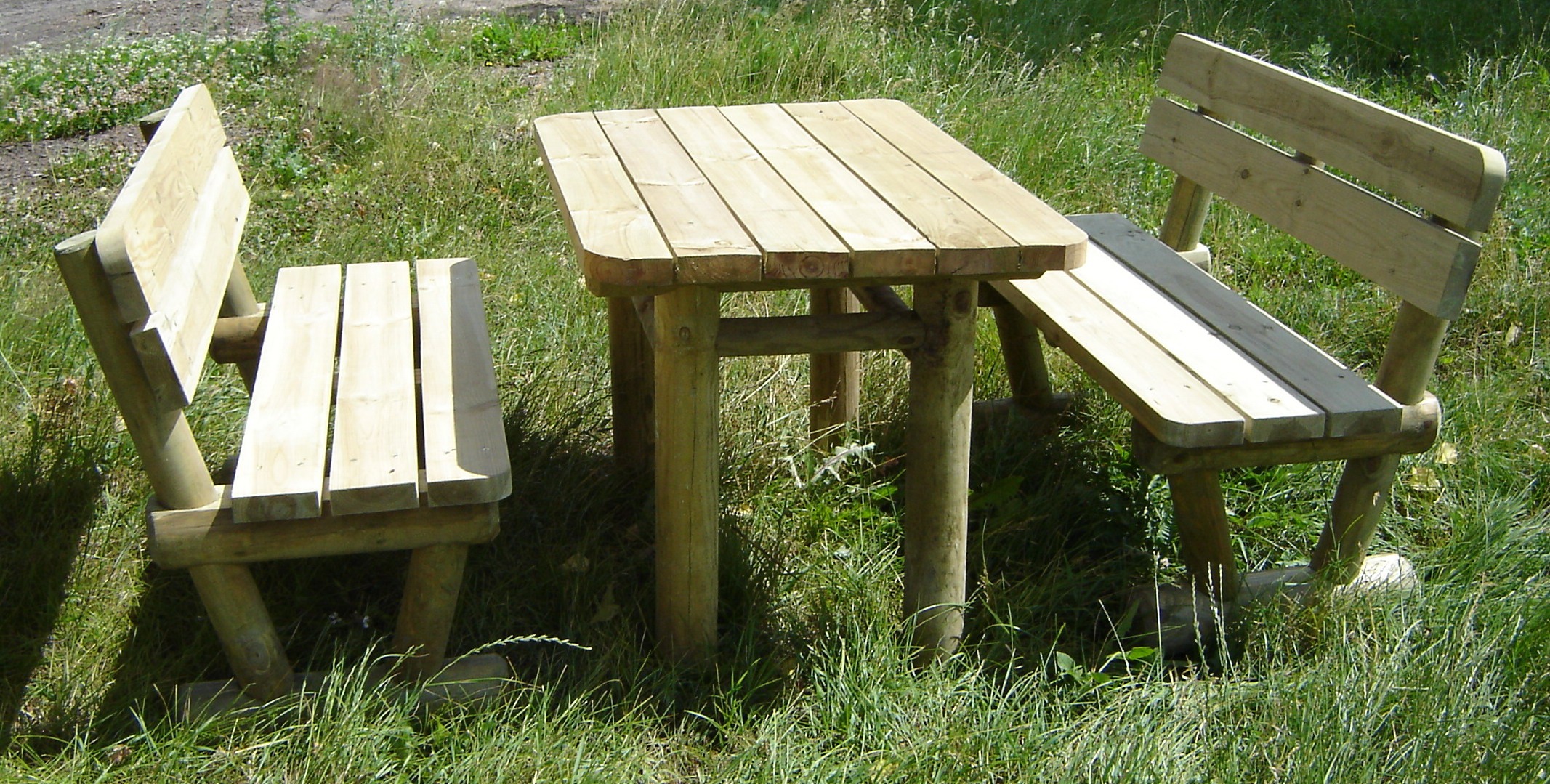 Скамья садовая Массив-Древ L120М 1200x600xН810 — фото 4