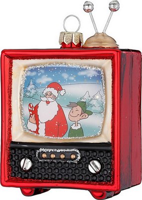 

Елочная игрушка, Figural Glass Ornaments. Телевизор / 64934H120