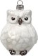 Елочная игрушка Inge's Christmas Figural Glass Ornaments. Снежная сова / 64008H600 - 