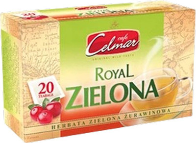

Чай пакетированный, Green tea Royal Green cranberry