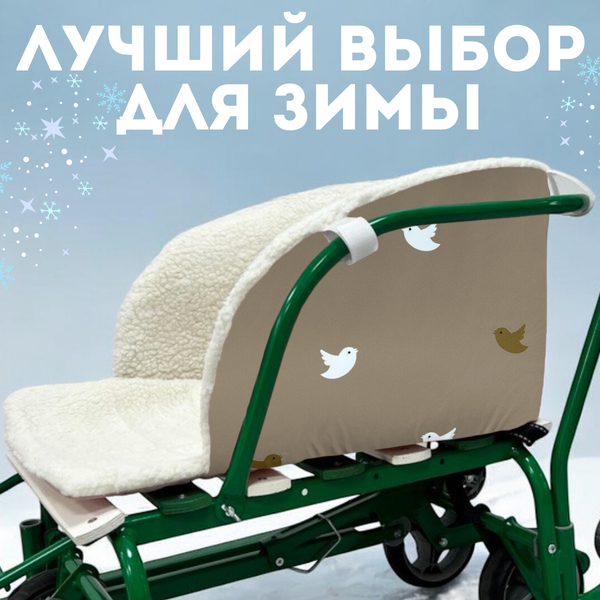 Сиденье для санок Bubago BG 146-1 (птички)