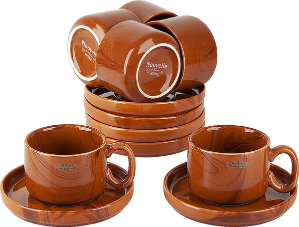 Набор для чая/кофе Nouvelle Wooden Grain / 1730307