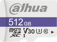 Карта памяти Dahua 512GB MicroSD C10/U3/V30 FAT32 (DHI-TF-C100/512GB) - 