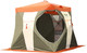 Палатка Митек Нельма Куб-1 с полом без лунок (оранжевый бежевый/хаки) -