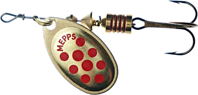 Блесна Mepps Aglia Decoree Gold/Red Dots №3 / 529041 - 