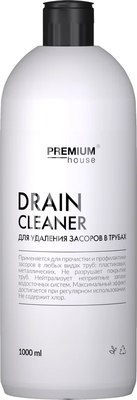 Средство для устранения засоров Premium House 1л - 