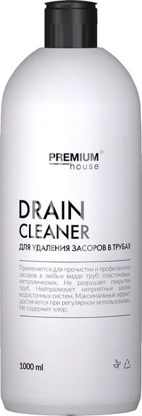 Средство для устранения засоров Premium House 1л
