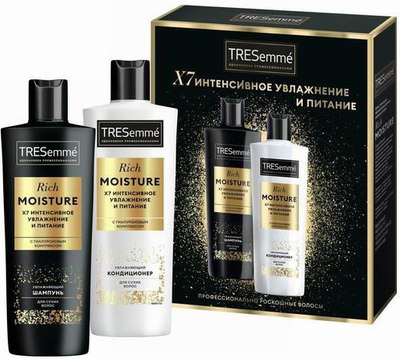 Набор косметики для волос Tresemme Rich Moisture Шампунь+Бальзам 2x230мл - 