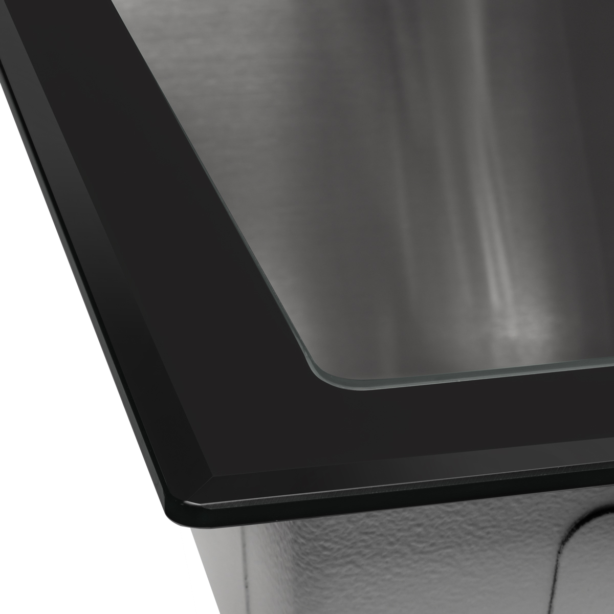 Мойка кухонная Arfeka Eco AR 50x50 (GS Black Glass+Satin) — фото 5