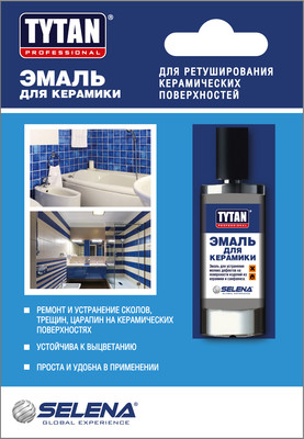 Эмаль Tytan Professional Для керамики (8мл, белый) -