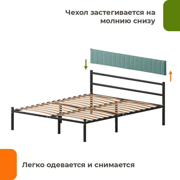 Купить Двуспальная кровать Домаклево Лофт Компакт 140x190 в Солигорске