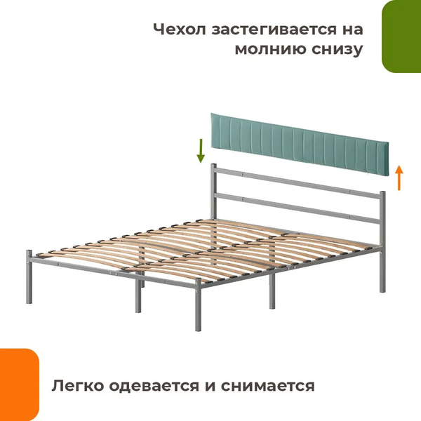Купить Двуспальная кровать Домаклево Лофт Компакт 140x190 в Солигорске
