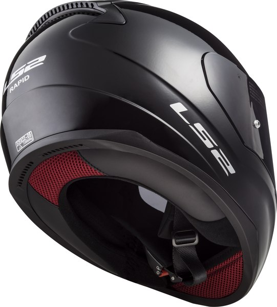 Мотошлем LS2 FF353 Rapid 2 Solid (S, глянцевый черный)
