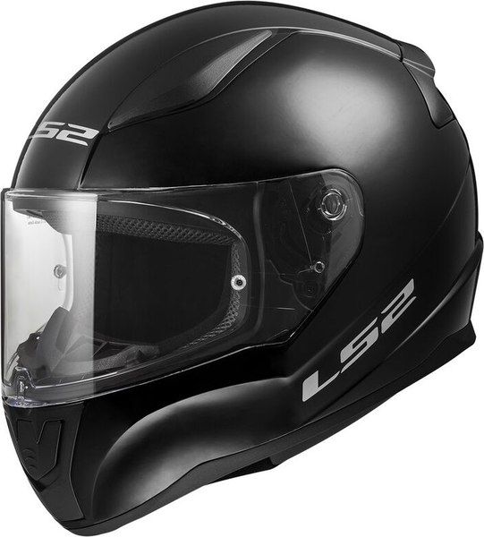 Мотошлем LS2 FF353 Rapid 2 Solid (S, глянцевый черный)
