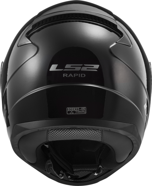 Мотошлем LS2 FF353 Rapid 2 Solid (S, глянцевый черный)