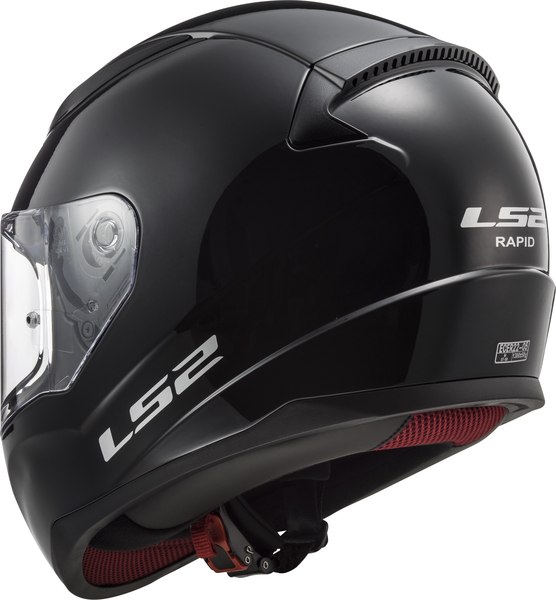 Мотошлем LS2 FF353 Rapid 2 Solid (XL, глянцевый черный)