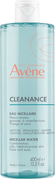 Мицеллярная вода Avene Cleanance для комбинированной и жирной кожи (400мл)