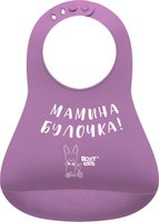 Нагрудник детский ROXY-KIDS Мамина булочка / RBN-402V (фиолетовый) - 