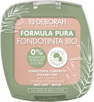 Пудра компактная Deborah Milano Formula Pura Fondotinta Bio тон 03 (9г) - 