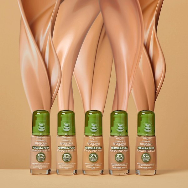 Тональный крем Deborah Milano Formula Pura Nude Foundation тон 02 (30мл)