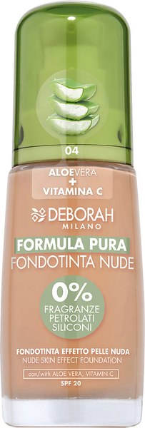 Тональный крем Deborah Milano Formula Pura Nude Foundation тон 04 (30мл)