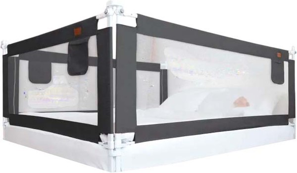 Ограждение для кровати Amarobaby Linear / AB-LIN-BSR-BL-140 (черный)