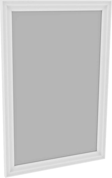 Зеркало ММЦ Кантри 60x90 (белый лак)