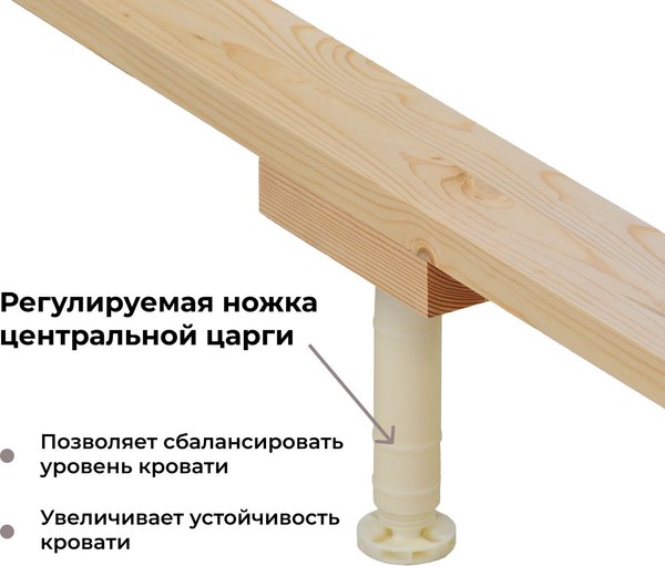 Двуспальная кровать Dipriz Дубовая классика Д.83060.1 (дуб масло)
