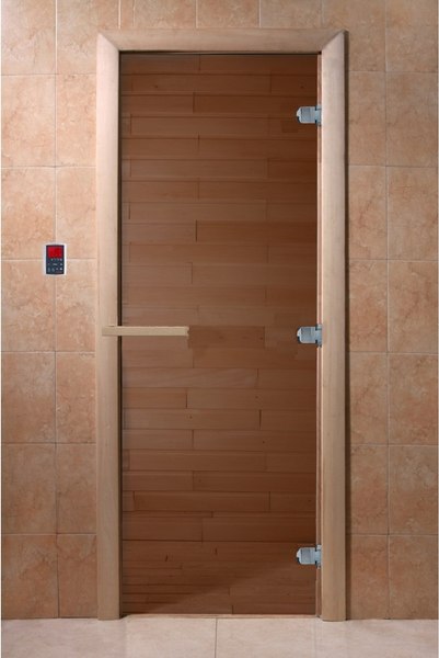 Стеклянная дверь для бани/сауны Doorwood Теплый день 170x70 (коробка хвоя)