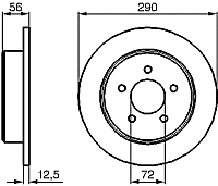 Тормозной диск Bosch 0986479102 - 