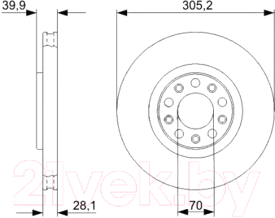 Тормозной диск Bosch 0986479291