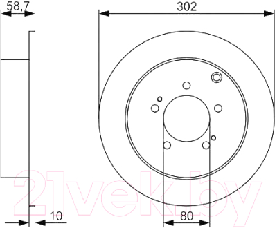 

Тормозной диск Bosch, 0986479318