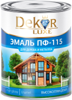 Эмаль Dekor ПФ-115 (1.8кг, черный) - 