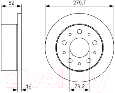 

Тормозной диск Bosch, 0986479S86