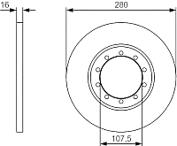 Тормозной диск Bosch 0986479R92 - 