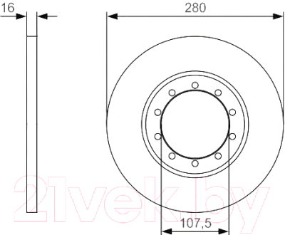 

Тормозной диск Bosch, 0986479R92