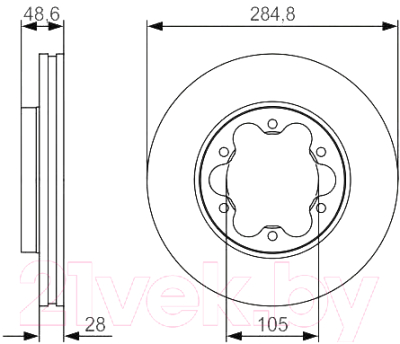 

Тормозной диск Bosch, 0986479R27