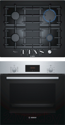 

Комплект встраиваемой техники Bosch, HBF134ER0R + PPP6A6M90R