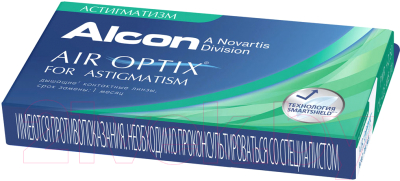 Контактная линза Air Optix For Astigmatism Sph-6.00 cyl-1.75 ax010 R8.7