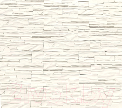 Декоративный камень гипсовый Polinka Дубай белый 1700 (375×90×10-15)