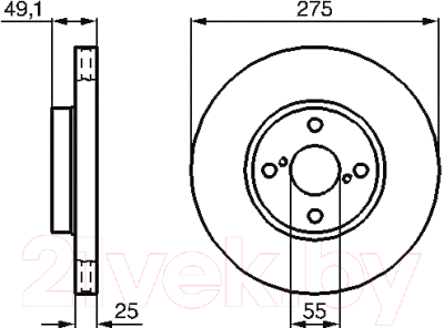 

Тормозной диск Bosch, 0986479245