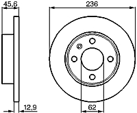

Тормозной диск, 0986478859